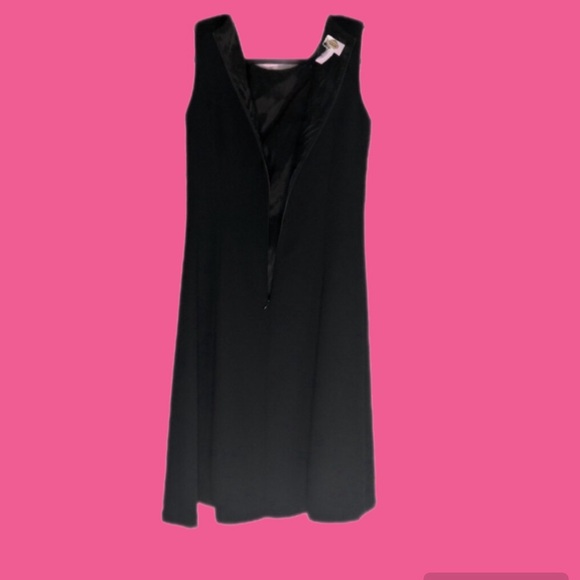 Talbots Dress Women’s Black Midi Classic Gold Buttons - Picture 4 of 7